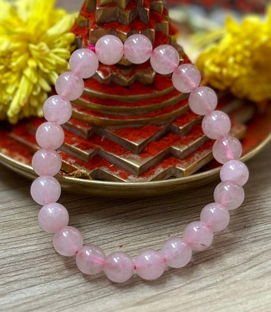 Bracelet Rose Quartz Reiki Healing and Protection Bracelet