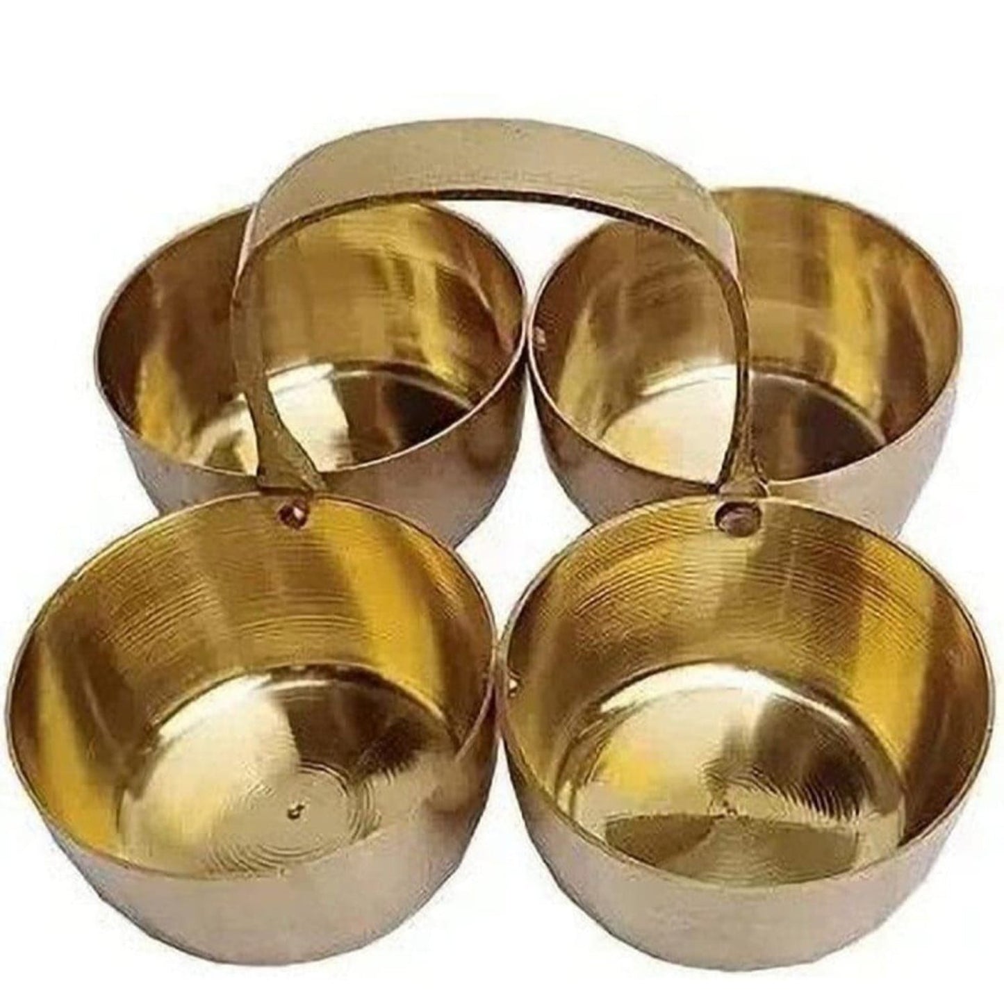 Brass Chopada for Haldi, Kumkum, Prasad, Bhog