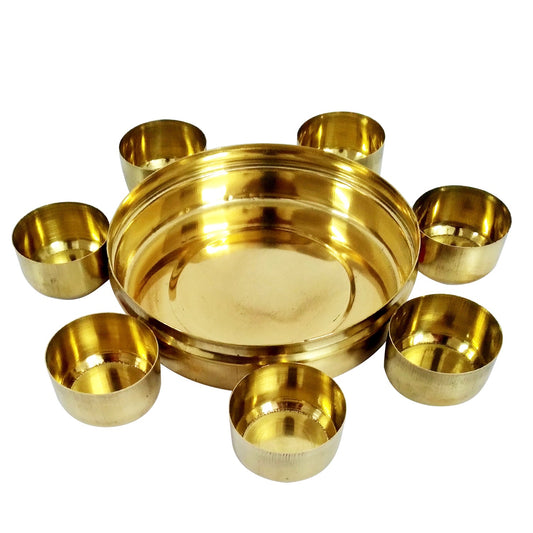 Pure Brass Masala Box Set Spice Container |Masala Dani | Masala Dabba | Haldi Kumkum Box | Prasad Box