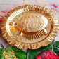 Brass Feng Shui Vastu Turtle Tortoise with Plate (4 Inches)