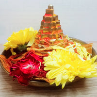 3D Brass Meru Sree Yantra for Home Pooja – Health, Wealth & Prosperity (3 x 3 Inches)