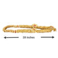 Artisan-crafted 28-inch sandalwood garland for temple, deity, and remembrance photos