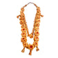 Red flower sandalwood mala for god photo frames – 26 inch Chandan garland