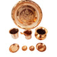 Close-up of Copper Round Pooja Plate – 9 Inch Thali for Pooja Ceremonies and Rituals