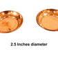 Copper Small Prasad Plates – Used for Offering Prasad during Pooja and Festivals