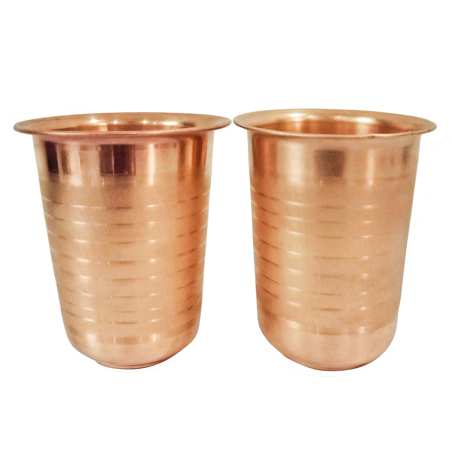 Copper Glass Tumblers Diamond Cut  Set of 2 ( 200 ml)