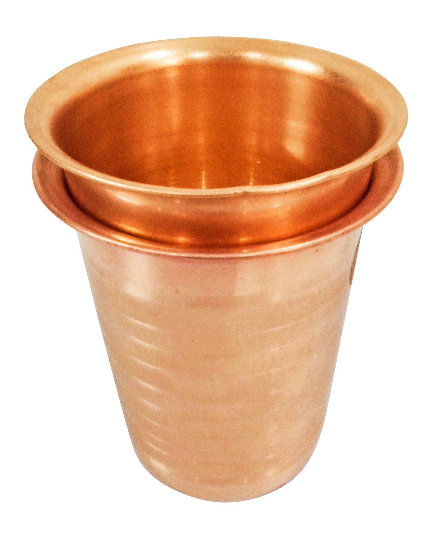 Copper Glass Tumblers Diamond Cut  Set of 2 ( 200 ml)