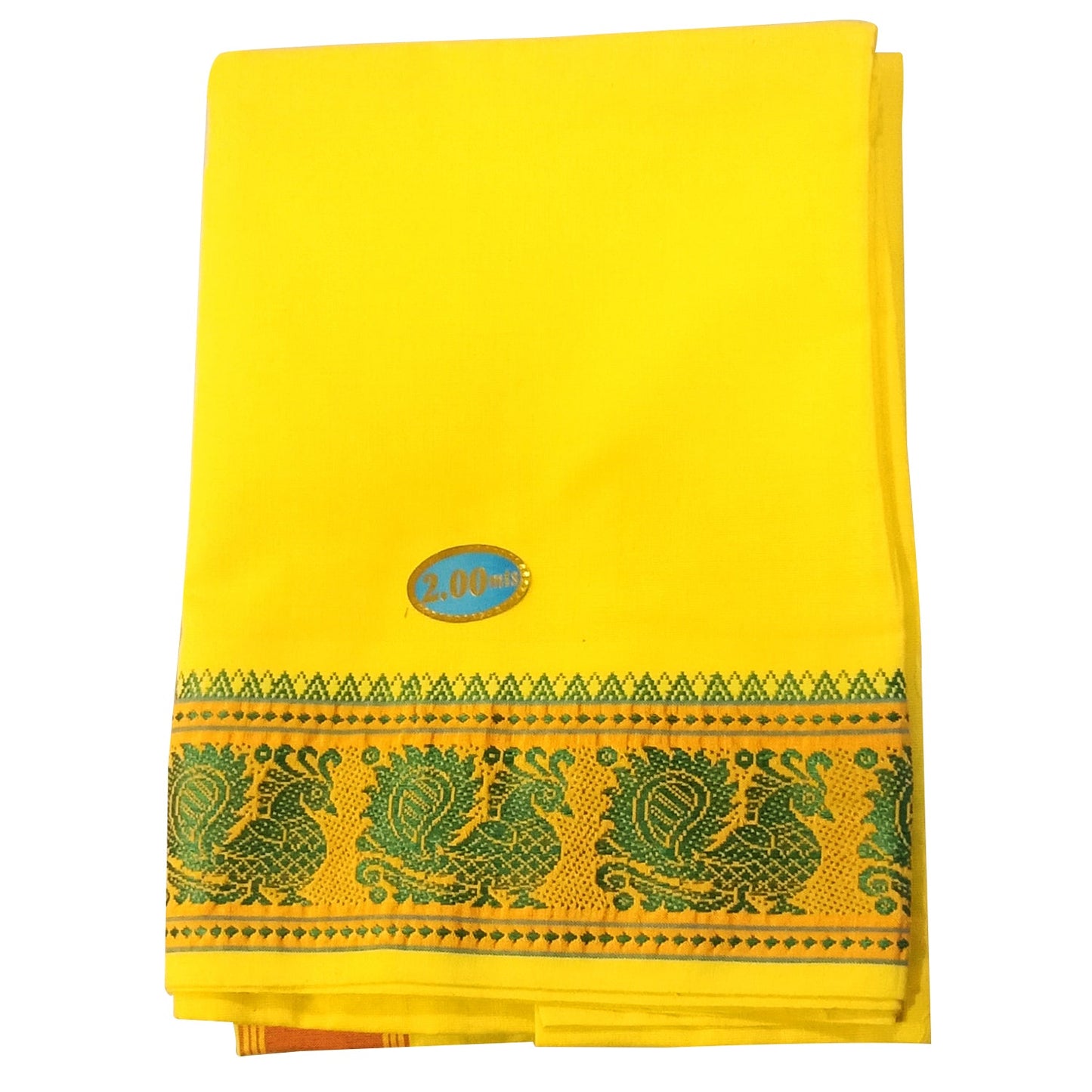 Cotton Dhoti / Lungi for Pooja - 2 Meters