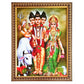  A framed image of Lord DattaTreya, symbolizing the divine unity of Brahma, Vishnu, and Shiva, with the blessings of Goddess GrihaLakshmi for prosperity and fortune.