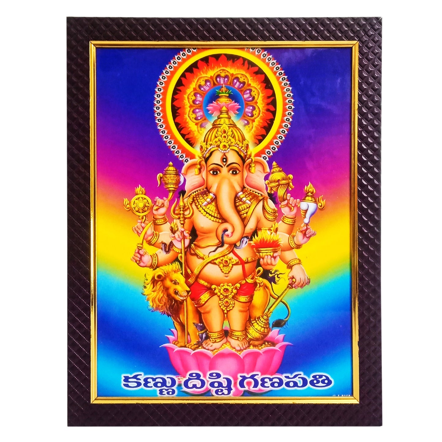 Ganpati Drishti Vastu Ganpati Photo Frame for Temple / Home / Office