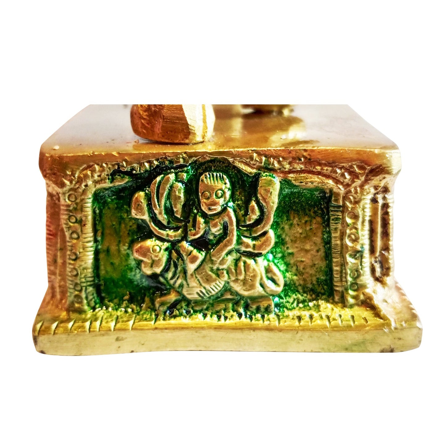 Durga Devi / Ma Ambe / Sherawali Ma Colorful Brass Idol (7 Inches * 4.5 Inches * 2 Inches)