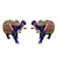 Beautifully crafted Meenakari elephants for Pooja room, symbolizing wealth, prosperity, and divine grace.