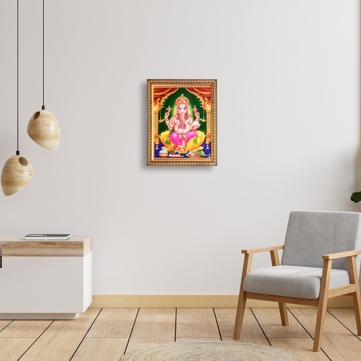 Ganpati / Lord Ganesha Photo Frame (10 Inches * 12.5 Inches)