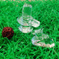 Lord Shiva, Nandi and 5 Face Rudraksha Combo / Crystal , Glass (6 cms Height)