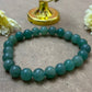 Green Aventurine Bracelet for Good Luck and Prosperity - Display of the bracelet with its association to prosperity and good fortune.