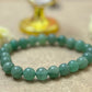 Stylish Green Aventurine Bracelet for Daily Wear - A fashionable shot of the Green Aventurine bracelet worn casually, showing its versatility.