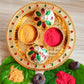Designer Acrylic Haldi Kumkum Chandan Dibbi Set for Pooja and Return Gift – Pack of 2
