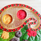 Designer Haldi Kumkum Dibbi set in 14 cm size, beautifully crafted for Pooja and traditional use, perfect as return gifts for weddings and anniversaries.