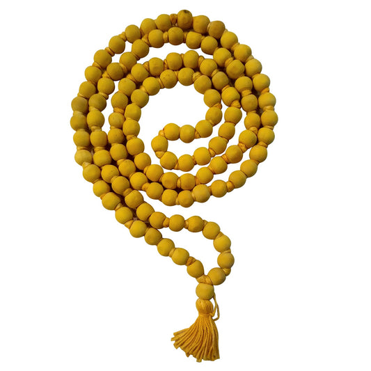 Jaap Mala Pure Original Turmeric Haldi Mala With 108+1 Beads For Pooja