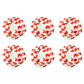 Close-up image of a red cotton Vastra Mala with Kumkum cotton string, ideal for use with God idols and temple statues.