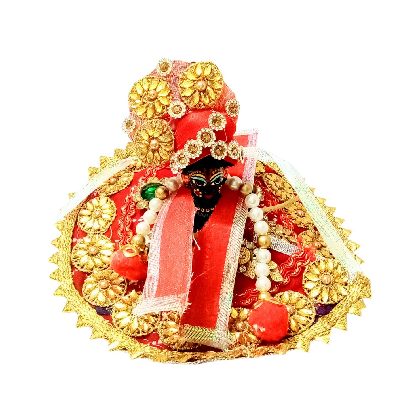 Lord Krishna AshtDhatu Ladoo Gopal Bal Krishna | Kanhaji for Pooja Ghar (Black)