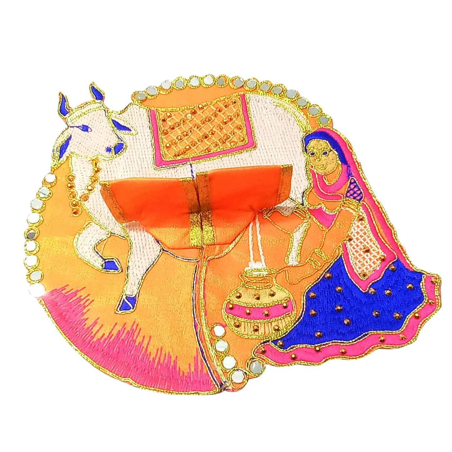 Laddoo Gopal MATA Yashoda Dress Set for Idol Krishna (8 Inches)