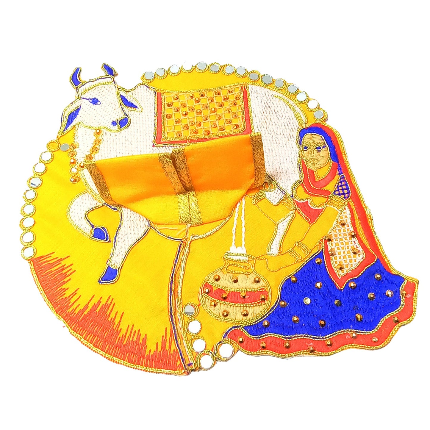 Laddoo Gopal MATA Yashoda Dress Set for Idol Krishna (8 Inches)