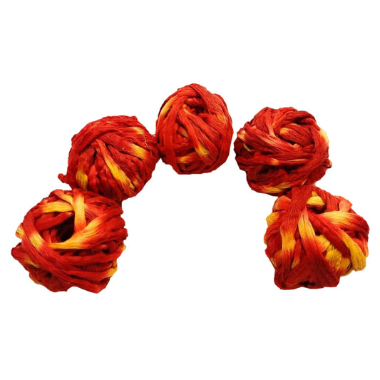 Moli (Round) / Kalava for Pooja -  Pack of 5  (Color : Red, Yellow)