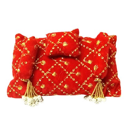 Velvet Bedding Set with 3 Pillows