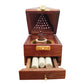 Eco-friendly Wooden Dhoop Box – Pyramid Shape Incense Holder with Secret Compartment