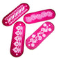 Close-Up of Plastic Jali Rangoli Stencil (13 Inches x 5 Inches) Creating Detailed and Symmetrical Rangoli Patterns