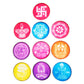 Plastic Jali Rangoli Stencils Set (4 Inches) – Pack of 10 for Creating Beautiful and Symmetrical Rangoli Designs