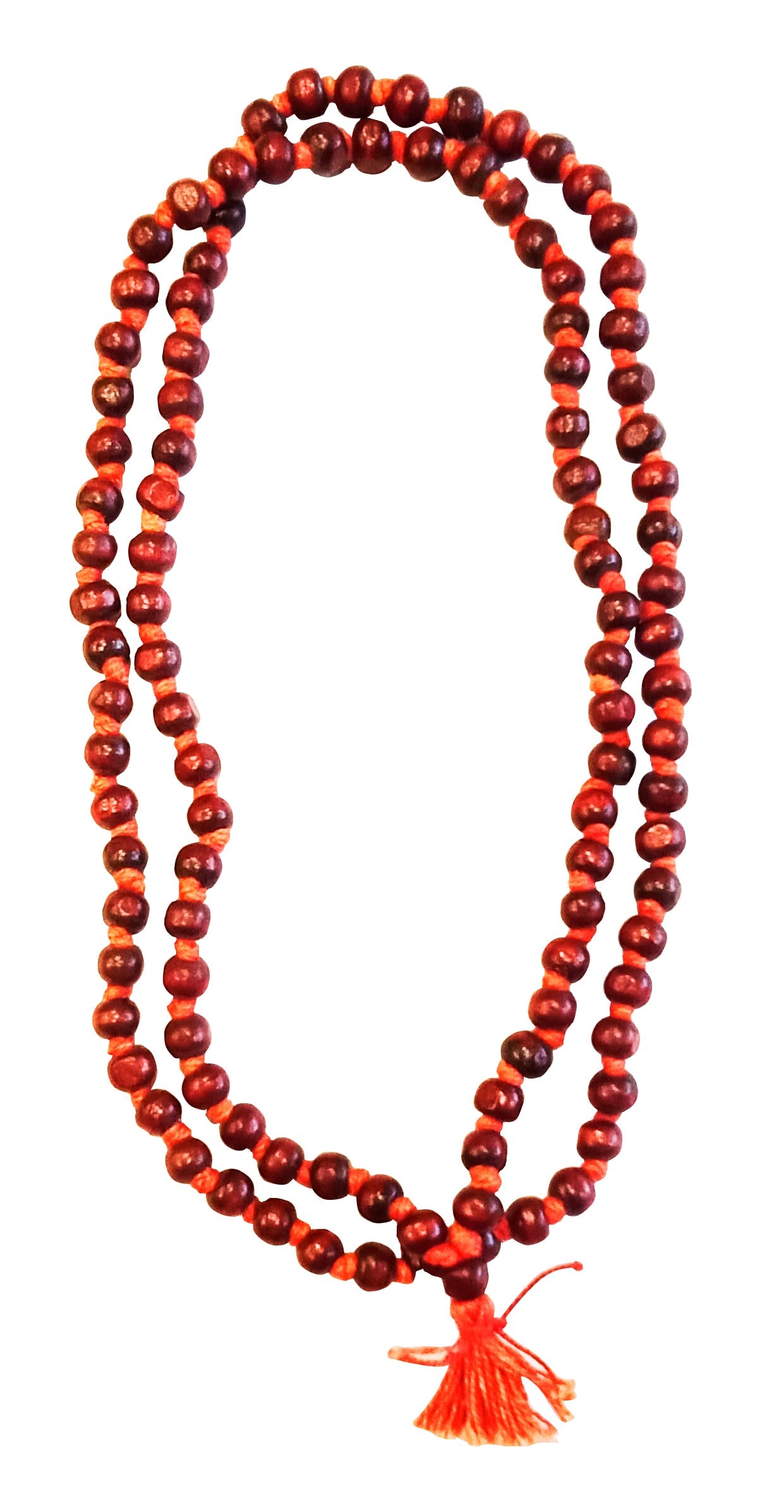 Jaap Mala Red Chandan Jaap Mala, 108 Beads with Gaumukhi Jaap Mala Bag