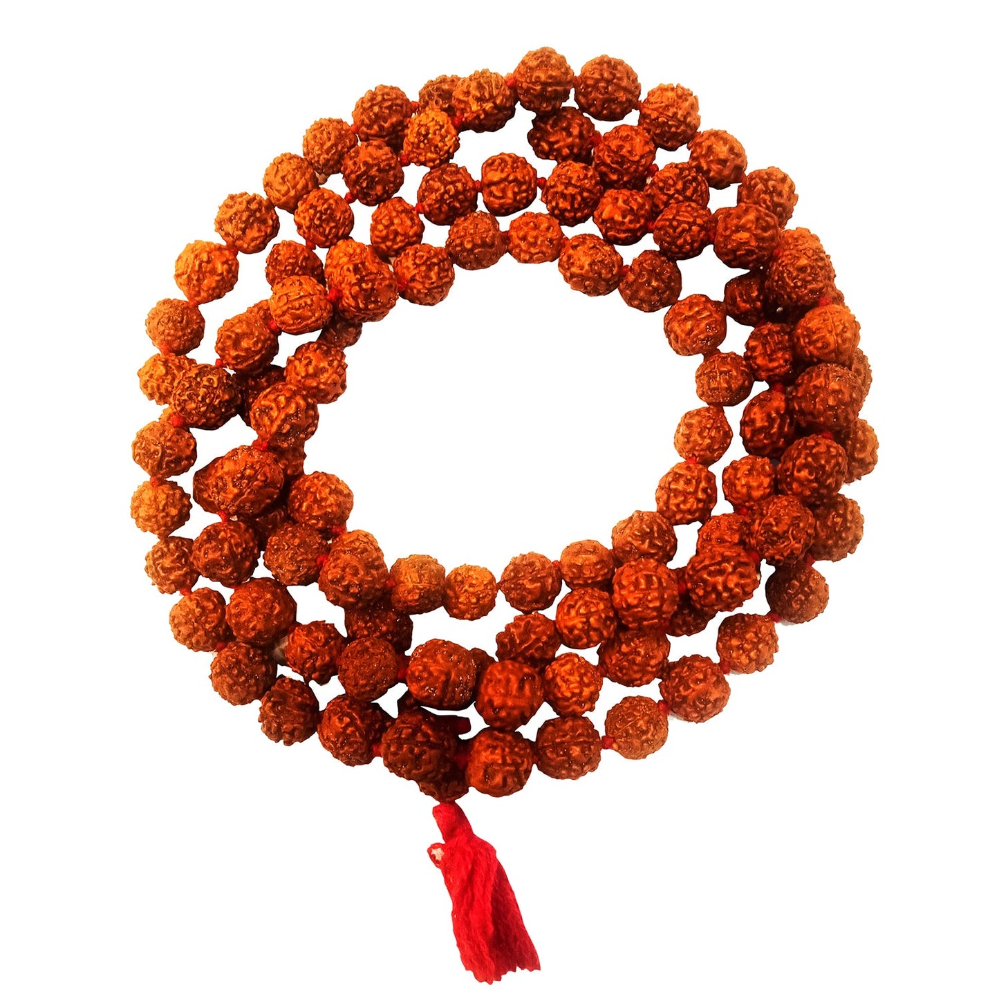 Jaap Mala Natural Rudraksh Jaap Mala, 108 Beads with Gaumukhi Jaap Mala Bag