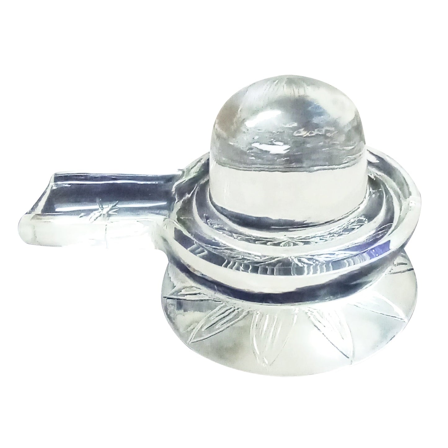 Lord Shiva Sphatik Shivling Jalahari for Pooja and Home Temple (400 - 500 gms)