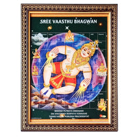 Bhagwan Vaastu Purush Photo Frame – Divine Art Print for Positive Energy (10 Inches * 12.5 Inches)