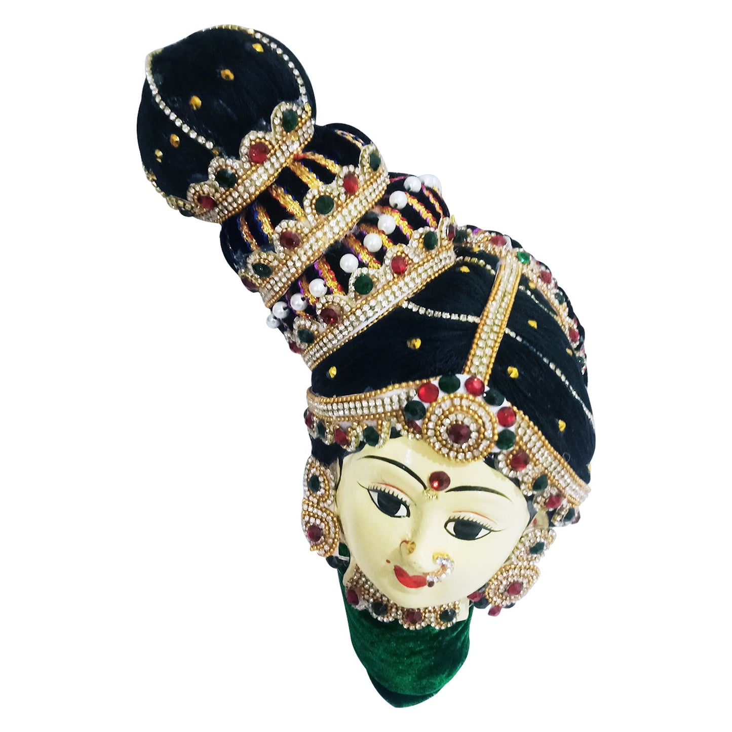 Varalakshmi Maata / Ammavari Face fully decorated for Pooja (9.5 inches)