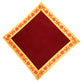 Set of 4 Velvet Puja Aasan Cloths Stack with Zari Border, Perfect for Rituals, Pooja Mandir, and Temple Use

