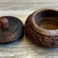 Designer Wooden Haldi Kumkum Containers – Ideal for Home Temple, Festive Gifts, and Ritual Use